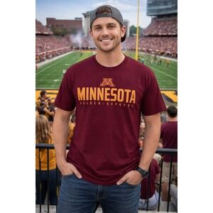 NWT Champion Minnesota Golden Gophers T-Shirt Mens XL Maroon NCAA Short Sleeve